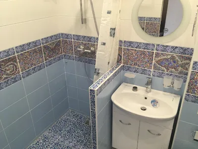 Фотографии работы: Ванная комната с поддоном из плитки