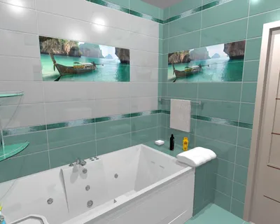 Панно Из Плитки В Ванную: 185+ (Фото) Идей На Стену | Декор ванной, Дизайн  интерьера ванной комнаты, Декор стен в ванной