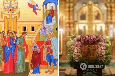 Купить изображение иконы: Введение во храм Пресвятой Богородицы