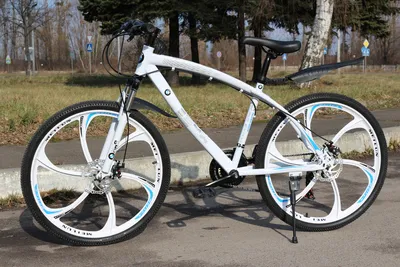 Велосипед горный на литых дисках BMW 21 скорость Белый взрослый детский.  Уценка !, цена 11000 грн — Prom.ua (ID#1370734245)