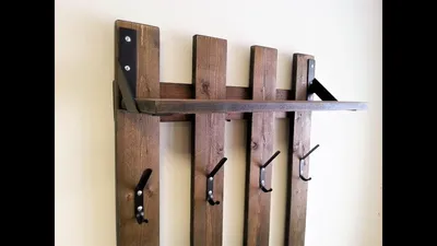 Clothes hanger from board and metal - YouTube