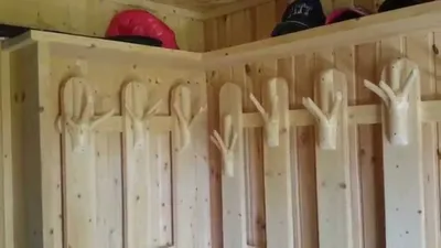 Вешалки из дерева своими руками - YouTube