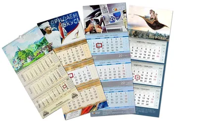Виды календарей и преимущества их печати
