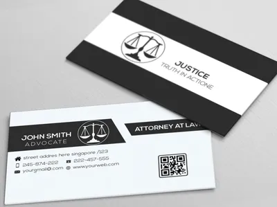 Стильные шаблоны визиток юристов и адвокатов