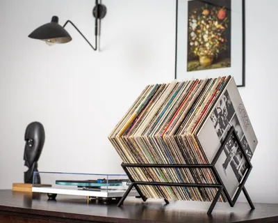 Подставка для хранения виниловых пластинок, стойка для виниловых пластинок  LP по низкой цене с доставкой в интернет-магазине OZON