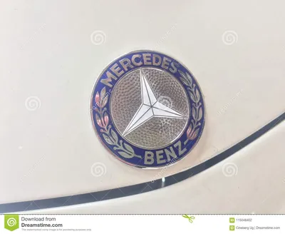 Эмблема года сбора винограда Benz Мерседес Редакционное Фотография -  изображение насчитывающей металлическо, ведущего: 115048402