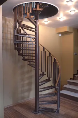 Отлично экономит место и при этом украшает холл винтовая лестница / spiral  staircase в #тренажерный_з… | Изогнутая лестница, Дизайн лестницы,  Металлические лестницы