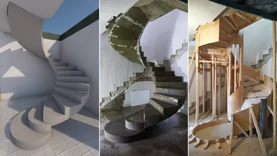 Лестница на второй этаж — изготовление лестниц из бетона в Крыму в частном  доме на заказ. | Как сделать бетонную лестницу в доме своими руками