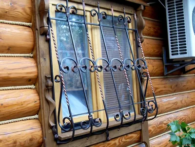 Решетки на окна в Москве для деревянных домов по цене от 800 руб. кв.м:  фото и цены в каталоге «РУСРЕШЕТКА»