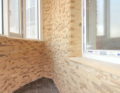 Отделка балкона декоративным камнем и лоджи в Рязани - выгодные цены