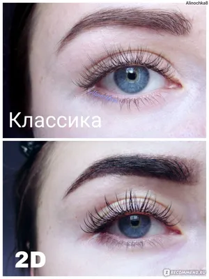 Наращивание ресниц классика и 2D: разница | THE LASHES