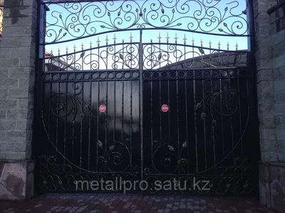 Ворота с забором (id 98715589)