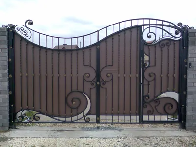 Шикарные Ворота с калиткой внутри.(подробная сборка) Кованые ворота своими  руками - YouTube