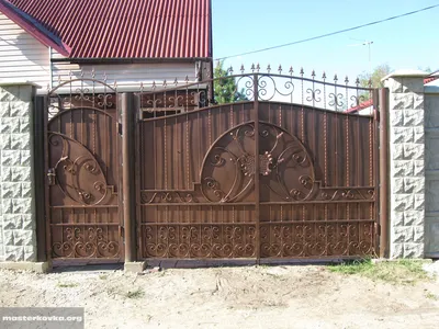 Автоматические распашные ворота с дистанционным открытием, купить распашные  ворота с электроприводом с установкой в Москве - Ворота-GATE