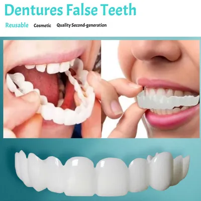 Зубные протезы, мгновенная смайлика, шпон, отбеливающие зубы, зубные  протезы, временные верхние и нижние зубы, искусственные зубы, косметические  зубы - купить по выгодной цене | AliExpress