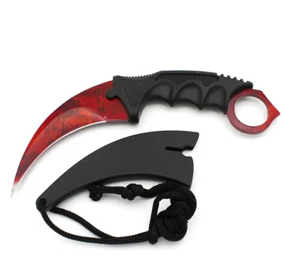Нож керамбит CS GO Counter Strike кровавый коготь, из игры кс го (контр  страйк) с пластиковыми ножнами, цена 300 грн — Prom.ua (ID#1553774407)