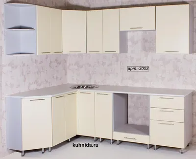 Кухни-ДА! / Кухни угловые под встроенный духовой шкаф, полный комплект / Угловая  кухня 2300х1500 мм - 3002