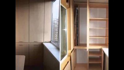 Встроенный шкаф на балконе, разновидности моделей их плюсы и минусы