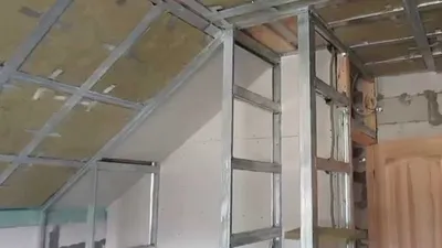 шкаф в мансарде из гипсокартонна своими руками - YouTube