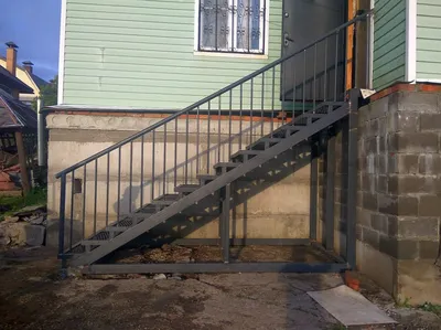 Изготовление входной лестницы на заказ 👑 уличная входная группа с лестницей