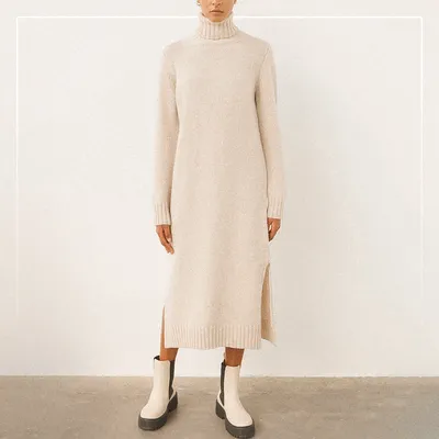 11 стильных вязаных платьев на осень — минимализм и яркость | Вязунчик —  вяжем вместе | Дзен