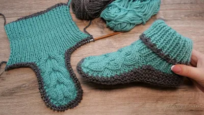 Вязаные носки и тапочки крючком и спицами - Результаты из #20