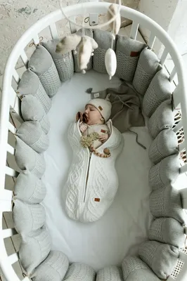 LOOM Jasper вязаный пеленальный кокон для новорожденного, цвет Молочный  купить в СПб Piccolo