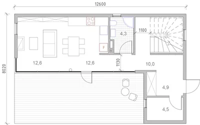 Клён 100м2 2эт Г-образный план / Типовой / Выбрать дом