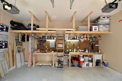 Оснащение мастерской в гараже - 73 фото