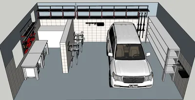 Проект № 20: гараж с мастерской 48 кв.м