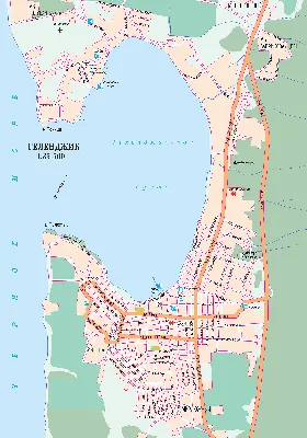 Туристическая Карта Геленджика: подробная карта с улицами, домами