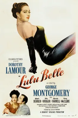 Amazon.com: 1948 Lulu Belle Promo: Дороти Ламур, Джордж Монтгомери, Columbia Pictures Печатная реклама: плакаты и принты