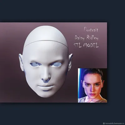 Дейзи Ридли Портрет 3D модель для 3D печати STL – купить на Ярмарке  Мастеров – QDAMARU | Шаблоны для печати, Москва