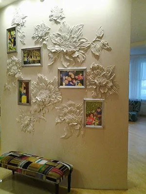 Лепка на стенах в квартире (35 фото)