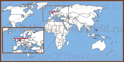 Нидерланды на карте мира и Европы \ufeff