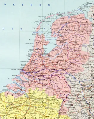 Подробная карта Голландии (Нидерландов) на русском языке — Уроки  Путешественников