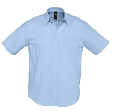 Рубашка мужская с коротким рукавом BRISBANE голубая, размер XXL по цене 2  562,0 руб.