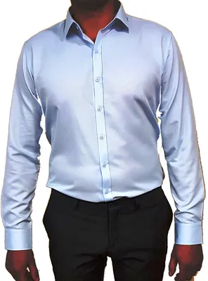 Рубашка мужская классическая диагональ голубая: продажа, цена в Черкасской  области. Мужские рубашки от \"ПП «Салон-Сніжана»\" - 930687575