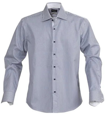 Рубашка мужская в полоску Reno, темно-синяя, цвет синий, хлопок с логотипом  - цена от 4515 руб | Купить в Санкт-Петербурге