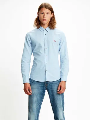 Рубашка мужская Levi's 86625-0005 голубая XL, арт. 100027751002, цена 6190  р., фото и отзывы | ac-mirazh.ru