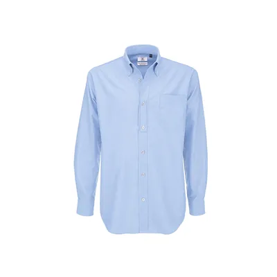 Рубашка мужская с длинным рукавом Oxford LSL/men, цвет голубой, арт.  3770-420L в каталоге “Океан бизнес сувениров” для оптовых заказов