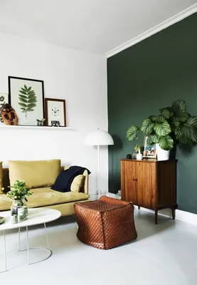Зеленый диван в интерьере \u003e C чем сочетать | Legko.com