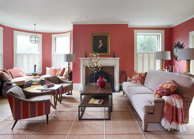Интерьер гостиной в розовом цвете: лучшие фото и идеи