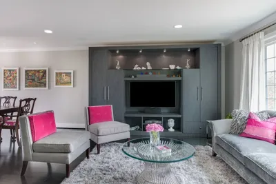 Дизайн гостиной в серых тонах: особенности, фото | Silver living room,  Living room design blue, Chic living room decor