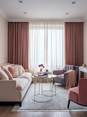 Квартира 60 м² в Москве в пастельных тонах | Розовые гостиные, Стильные  гостинные, Интерьер