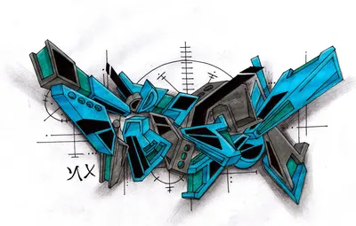 Обои Рисунок, Граффити, Graffiti, на листке, FireX, Скетч картинки на  рабочий стол, раздел разное - скачать