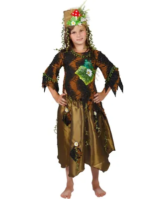 Детский костюм лесной кикиморы: головной убор, кофточка, юбка (Россия)  купить в Перми