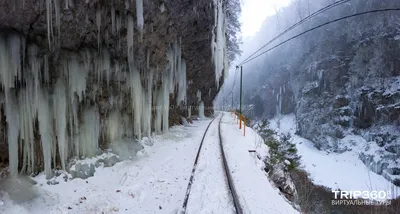Гуамское ущелье, Краснодарский край, зима 2016