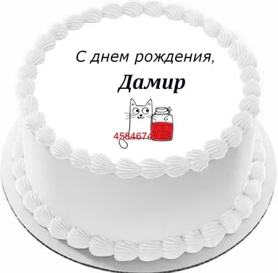 купить торт с днем рождения дамир c бесплатной доставкой в  Санкт-Петербурге, Питере, СПБ