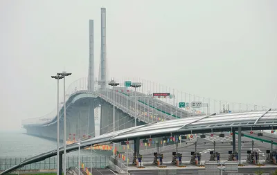 Водный серпантин: в Китае открыли самый длинный в мире морской мост